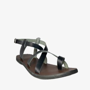 OB "3 cross strap" black sandals - dot made