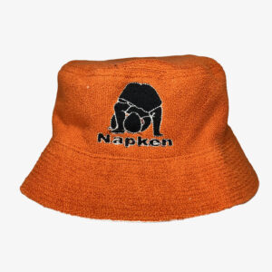 Napken “Black baby” tomato orange bucket hat - dot made
