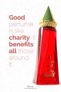 Al-Nuaim White Oudh oil perfume 20ml - Poster - Perfume quote - dot made - charity quote - quotes about perfumes