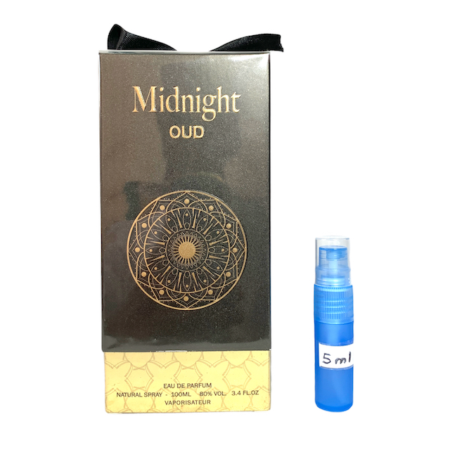 Midnight Oud EDP perfume 5ml sample - Fragrance World
