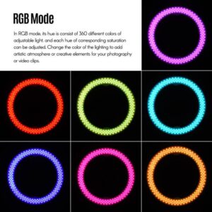 MJ20 RGB LED soft ring light - dot made