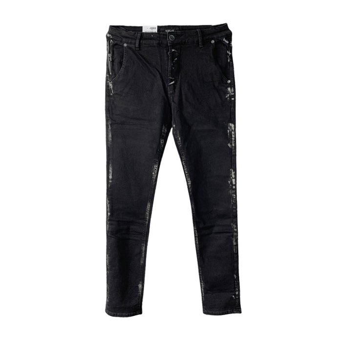 RE-9115H Black stretch denim jeans - DOT Made