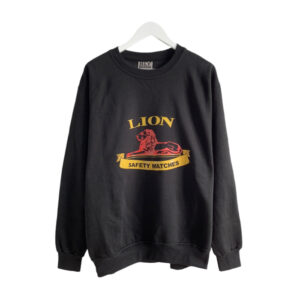 Lion Safety Matches black crewneck sweater
