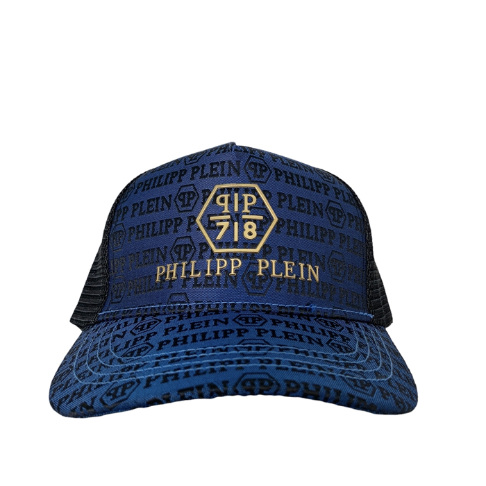 PP78 Blue black trucker cap