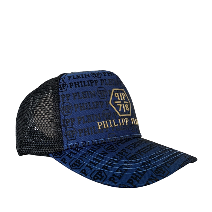 PP78 Blue black trucker cap