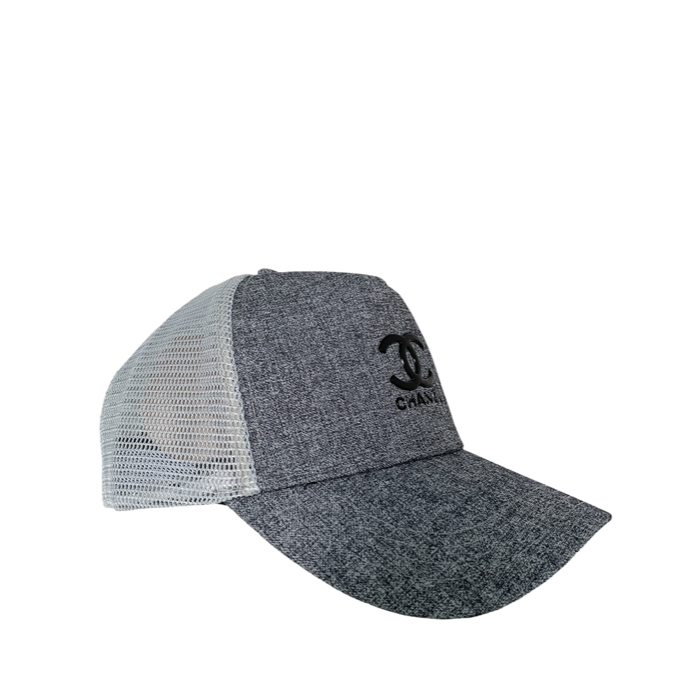 Chanel CC01 Logo Grey trucker cap