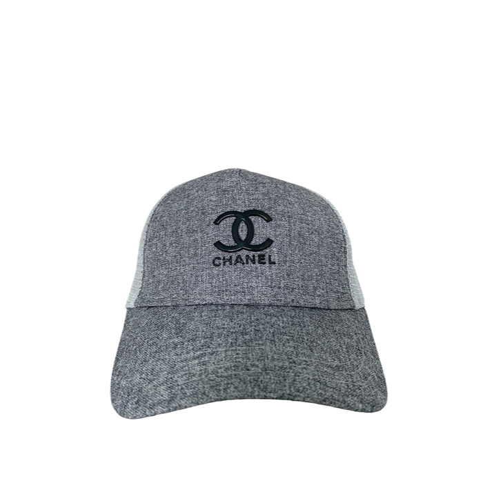 Chanel CC01 Logo Grey trucker cap