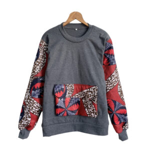 ModeAfrica Afritouch grey crewneck sweater