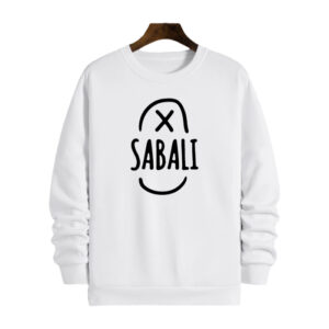 Sabali Classic White crewneck sweater