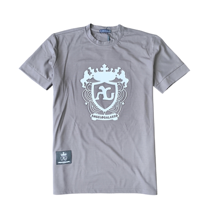 Angelo Galasso Premium Dark Grey Crewneck T-shirt | DOT Made