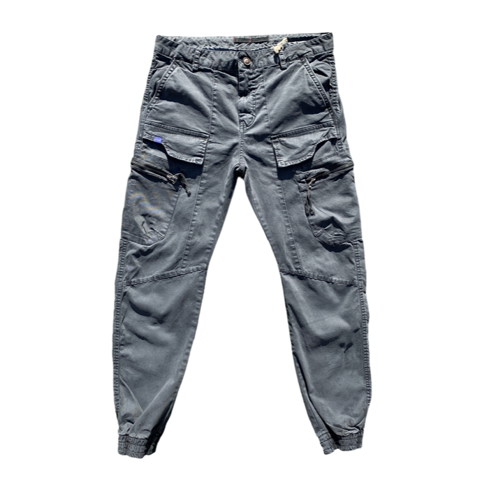 PeiPi 9367 Grey Cargo Jogger Pants - DOT Made