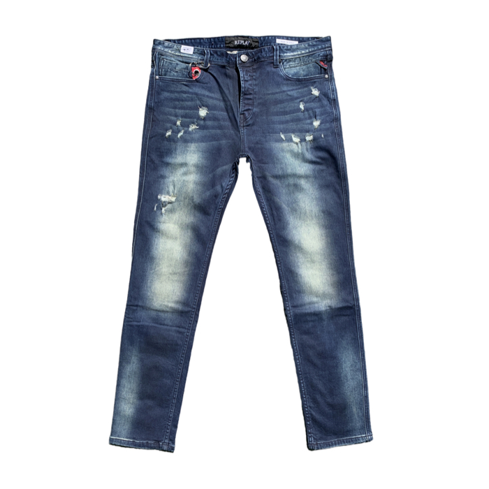 REPLAY B175 Blue stretch denim jeans
