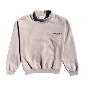 Essentials Warm grey mock neck sweater