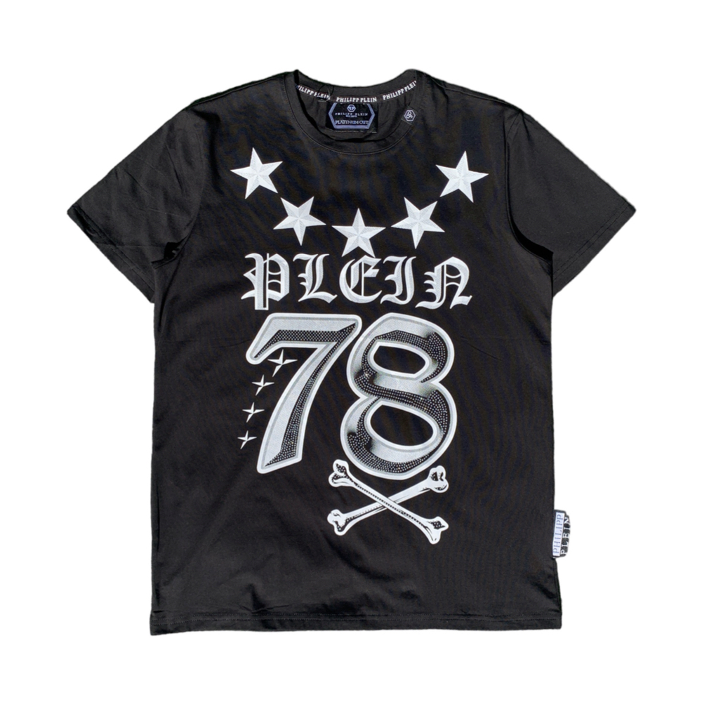 FF013 Plein 78 Black Crewneck T-Shirt | DOT Made