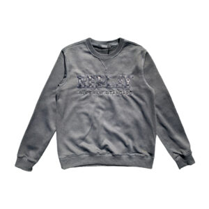 RE02 Charcoal Grey Crewneck Sweater - replay