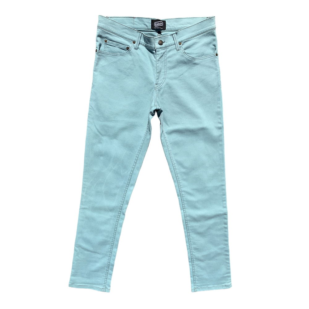 Kalushi AW23 Cyan Stretch Denim Jeans - DOT Made