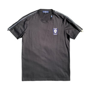 Angelo Galasso Zipper Black T-Shirt