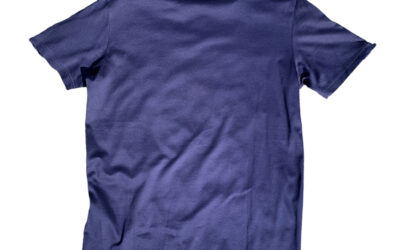 Angelo Galasso Zipper Navy Blue T-Shirt