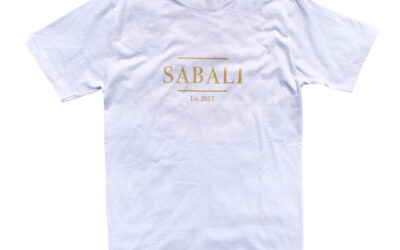 SABALI Est.2017 logo white t-shirt - dot made