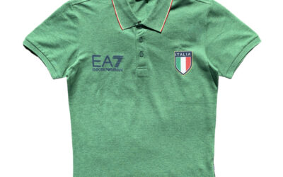 EMPORIO ARMANI EA1587 Italia Classic green Polo Golf Shirt