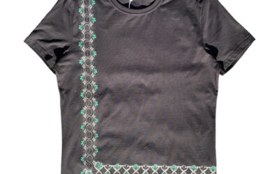 Dior Pattern Stripe Black T-Shirt