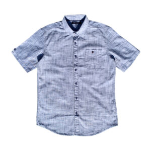 TH228 Denim Blue Short Sleeve Shirt