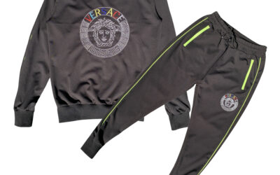 Medusa Logo Black Tracksuit - Sweat/Track Pants and Sweatshirt