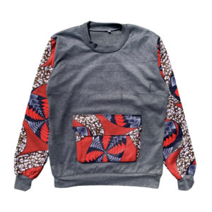 ModeAfrica Afritouch Grey Crewneck Sweater