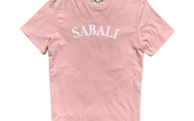 SABALI Typography Baby Pink Crewneck T-Shirt