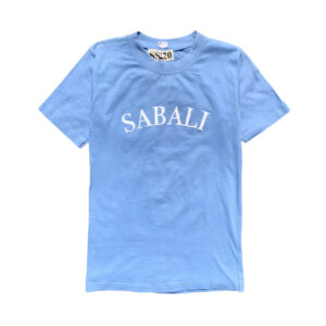 SABALI Typography Baby Blue Crewneck T-Shirt