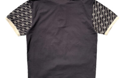 GG01 Classic Pattern Black Polo Golf Shirt