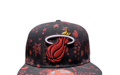 Miami Heat NBA Black Snapback Cap