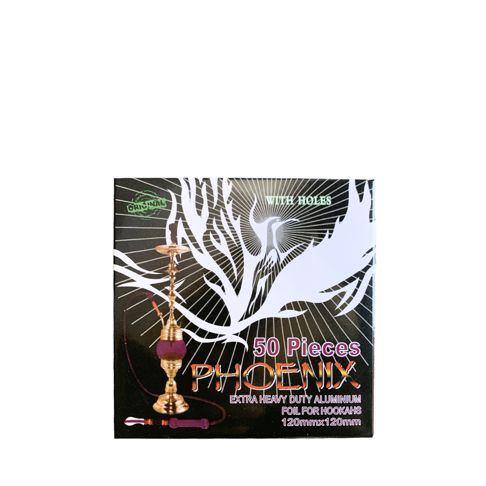Phoenix Extra Heavy duty Aluminium Hookah Foil 50Pcs - DOT Made