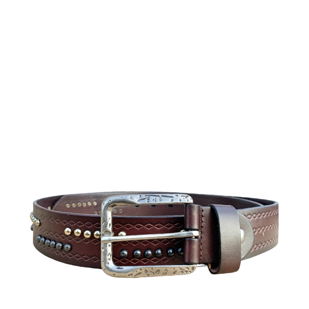 Roberto Raniera Exclusive 01 Chocolate Brown Leather Belt - DOT Made