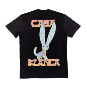 Casablanca Exotic Rabbit Black Crewneck T-Shirt