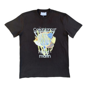 Casablanca Fond Marin Black Crewneck T-Shirt