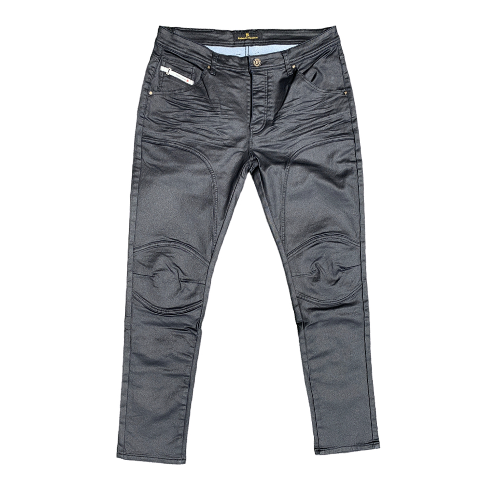 Roberto Raniera 8338 Oil Black Wax Stretch Denim Jeans - DOT Made