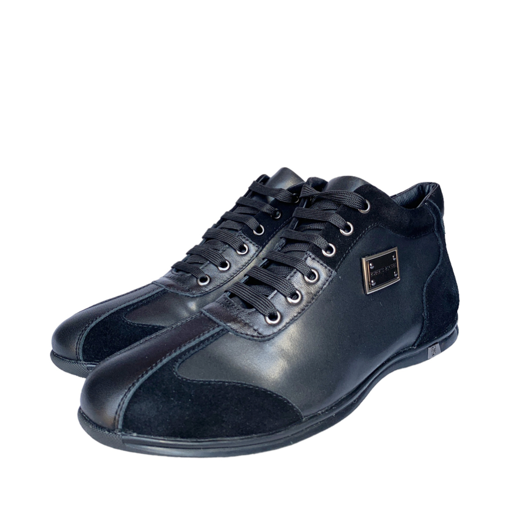 Roberto Raniera 2016 Black High Top Lace-Up Sneakers - DOT Made