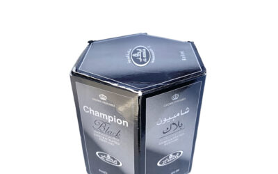 6-Pack Al-Rehab Crown Perfumes Champion Black Concentrated Attar Oil Parfum 6ml
