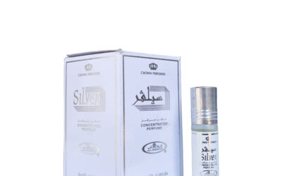 6-Pack Al-Rehab Crown Perfumes Silver Concentrated Attar Oil Parfum 6ml