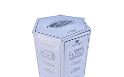 6-Pack Al-Rehab Crown Perfumes Silver Concentrated Attar Oil Parfum 6ml
