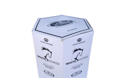 6 pack Al-Rehab Crown Perfumes White Horse Concentrated Attar Oil Parfum 6ml