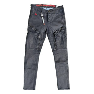 Roberto Raniera 8350 Black Wax Stretch Denim Jeans