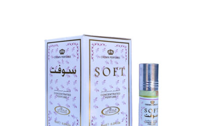 6 Pack Al-Rehab Crown Perfumes Soft Oil Parfum 6ml