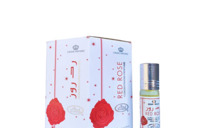 6 Pack Al-Rehab Crown Perfumes Red Rose Oil Parfum 6ml