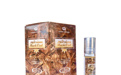 6-Pack Al-Rehab Crown Perfumes Musk Oud Oil Parfum 6ml