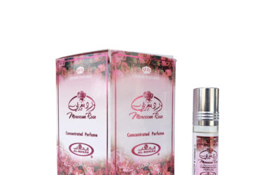 6-Pack Al-Rehab Crown Perfumes Moroccan Rose Oil Parfum 6ml