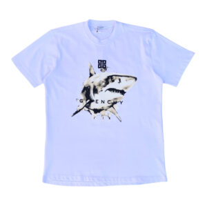Givenchy 0264 Shark White Crewneck T-Shirt