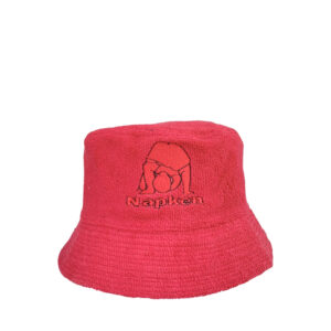 Napken Mono Red Cotton Bucket Hat