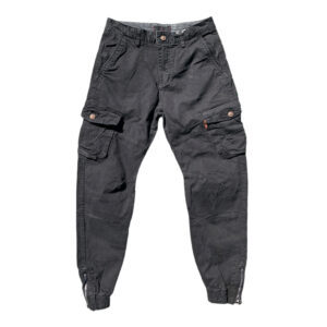 PeiPi 9363 Black Cargo Jogger Pants